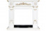 Каминокомплект Florina - Белый дуб, патина золото с очагом Dioramic 28 LED FX