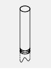 Дополнительная труба 1980 мм для D-7, OVAL, ANGLE д 150 Дополнительная труба 1980 мм для D-7, OVAL, ANGLE д 150