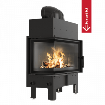 Каминная Kratki PRO FLOKI/M/L угловое стекло слева Каминная Kratki PRO FLOKI/M/L угловое стекло слева