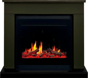 Каминокомплект Bergen 23 (Разборный) - Темная олива с очагом 5D V-ART 25 Каминокомплект Bergen 23 (Разборный) - Темная олива с очагом 5D V-ART 25