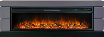 Каминокомплект Modern 60 SFT (Разборный) - Серый графит с очагом Vision 60 LOG LED