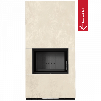 Каминокомплект Kratki PRO FLOKI BOX OXIDE BIANCO Каминокомплект Kratki PRO FLOKI BOX OXIDE BIANCO