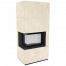 Каминокомплект Kratki PRO FLOKI BOX OXIDE BIANCO, угловое стекло слева Каминокомплект Kratki PRO FLOKI BOX OXIDE BIANCO, угловое стекло слева