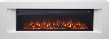 Каминокомплект Line 60 SFT - Белый с очагом Vision 60 LOG LED