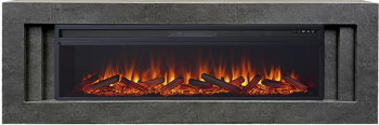 Каминокомплект Line 60 Dark Grey - Темный серый с очагом Vision 60 LOG LED Каминокомплект Line 60 Dark Grey - Темный серый с очагом Vision 60 LOG LED